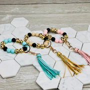 Leopard Wristlet Keychain