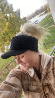 Brimmed Ponytail Headband