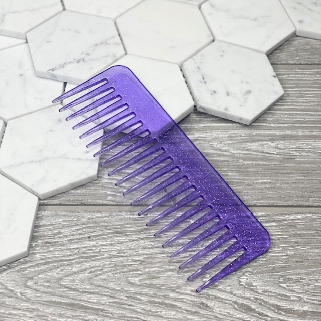 Purple Glitter Comb